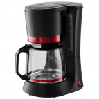 Кофеварка Delta Lux Dl-8152 Черная С Красным :700 Вт, 1200 Мл (10 Чашек), Антипролив