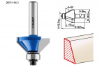 Фреза кромочная калевочная(фасочная) №9, D= 30,2мм, рабочая длина-13мм, угол наклона-45 градусов, хв.-8мм, d-12,7мм, ЗУБР Профессионал