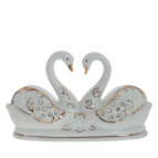 Фигурка декоративная "Лебеди", L14 W5 H8,5 см