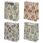 Пакет подарочный (бумага 230г/м2, блок микс 12шт), L26 W10 H32 см, 4в.