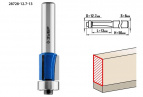 Фреза кромочная с нижним подшипником(3 лезвия), D= 12,7мм, рабочая длина-13мм, хв.-8мм, d-12,7мм, ЗУБР Профессионал