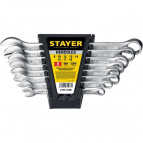 8 шт, 8 - 19 мм, набор комбинированных гаечных ключей, Professional (27085-H8)