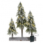 Изделие декоративное с подсветкой "Елки" (3хАА, н/п), L34 W11 H50 см