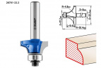 Фреза кромочная калевочная №1, D= 22,2мм, рабочая длина-9,4мм, радиус-4,8мм, хв.-8мм, d-12,7мм, ЗУБР Профессионал