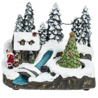 Фигурка декоративная "Рождество" (4 мелодии, подсветка, движение, 3xAA, не прилаг., USB), L19,5 W14