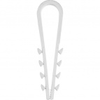 Дюбель-хомут для круглого кабеля ДХ-К, 5 - 10 мм, 100 шт, нейлоновый, ЗУБР