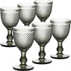 60437 Набор бокалов 340 мл 6 шт серый LR (х4)