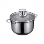 93-BIMv-06 Кастрюля со стек. кр. 2л; 16х10см Linea BIMBO vitro