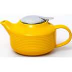 ФЕЛИЧИТА, чайник 700мл с фильтром, ГЛАЗУРЬ, желтый, цветная упаковка
