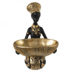 Фигурка декоративная "Африканка", L13 W11 H18,5 см