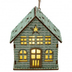 Изделие декоративное с подсветкой "Домик", L9,5 W5,5 H10,5 см, (LR54 3 шт.)