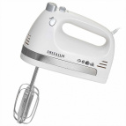 Миксер DELTA LUX DE-7705 белый: 700 Вт,4 насадки,5 скоростн.режимов,