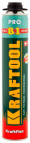 Пена KRAFTOOL KRAFTFLEX PREMIUM PRO B1 профессиональная, монтажная, пистолетная, всесезонная, 750 мл