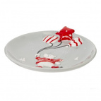 Тарелка "Белый медведь", L21 W20 H4 см