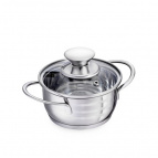93-BIMv-02 Кастрюля 0,7 л. ст./кр. 12х6 см.  Linea BIMBO vitro