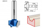 Фреза пазовая фасонная №1, D= 19мм, рабочая длина-11мм, радиус-3,2мм, хв.-8 мм, ЗУБР Профессионал