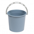 Ведро 10л без крышки (серо-синий)
