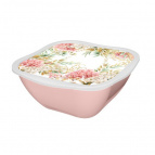 САЛАТНИК С КРЫШКОЙ С ДЕКОРОМ PERFECT 3Л (Розовый)