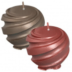 Свеча декоративная "Спираль", 5х5,5 см, 2цв