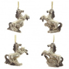 Фигурка декоративная подвесная "Лошадка", L7 W3 H7 см, 4в.