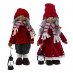 Игрушка набивная с подсветкой  "Гном"  (LR54х3), L17 W10 H60/35 см, 2в.