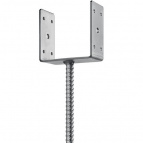 ЗУБР ОС-U 121 х 120 х 60 мм, U-образное основание столба (310286-120)