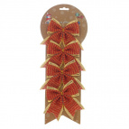 Изделие декоративное "Бант", набор из 4 шт, L10 W10 H12 см