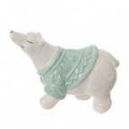 Фигурка декоративная "Белый медведь", L10,5 W5 H7 см