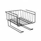 Корзина подвесная с держателями ( черная)