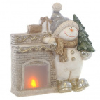 Фигурка декоративная "Камин" (АААх3, не вход.), L39,5 W18,5 H46 см