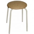 8001/2 Табурет стальной кругл. сид. (бежевый) (5)