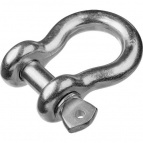 Скоба такелажная омегообразная, 1 3/8" (34.9 мм), 1 шт, палец 38 мм, 13.5 тн, оцинкованная, ЗУБР