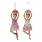 Фигурка декоративная подвесная "Девочка", L5 W3 H12,5 см, 2в.