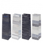 Пакет подарочный (бумага 210г/м2, блок микс 12шт), L11 W11 H38 см, 4в.