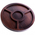 31470-1 Менажница 4 секции, мдф MB коричневый