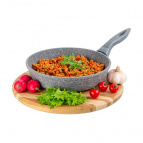 Сковорода глубокая 22 см ГАРМОНИЯ ВКУСА без крышки, н/р, 38*23*9,5 см
