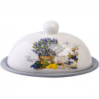 60192 Масленка с крышкой 17,8х13,3х9,8см 2 пр Утренняя свежесть доломит LR (х24)