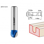 ЗУБР 9.5x8мм, радиус 4.8мм, фреза пазовая галтельная