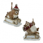 Изделие декоративное подвесное "Сова", L7,5 W5 H7,5 см, 2в.