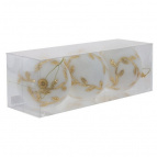 Украшение новогоднее "Шар" (Набор из 3-х), L8 W8 H8 см Полимерный материал