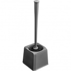 КОМПЛЕКТ WC ЁРШИК ДЛЯ ТУАЛЕТА С ПОДСТАВКОЙ Scandi Pro С АНТИСКОЛЬЗЯЩИМ ОСНОВАНИЕМ (Серый)