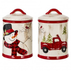 Емкость для сыпучих продуктов, 850 мл, L11 W11 H17 см, 2в.