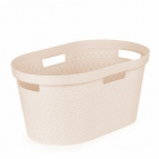 Таз для белья «Элемент» 35л овальный (бежевый)