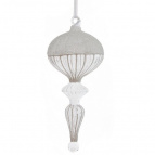 Украшение новогоднее "Фигурная сосулька", L7,5 W7,5 H18 см