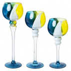 Подсвечник, набор из 3-х шт, L35 W12 H40 см