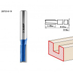 ЗУБР 8x19мм, хвостовик 8мм, фреза пазовая прямая с нижними подрезателями