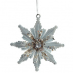 Украшение новогоднее "Снежинка", L11 W3,5 H11,5 см