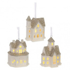 Украшение новогоднее "Домик" с подсветкой L7 W5 H9 см (2хLR44, не прилаг.), 3в