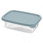 Контейнер прямоугольный "Романо" 0,45л серо-голубой С850СГОЛ