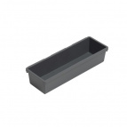 Лоток для хранения узкий 240х82х50 (серый)